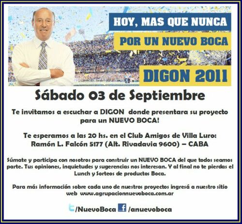 Digon sigue buscando adeptos...