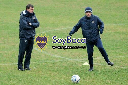 JCF y Román hoy en Casa Amarilla...