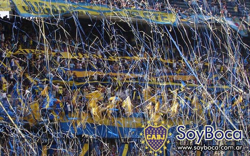 La hinchada de Boca Juniors fiel