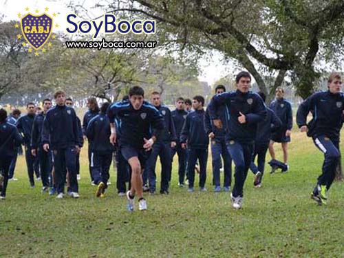 Boca de pretemporada en Curitiba, Brasil