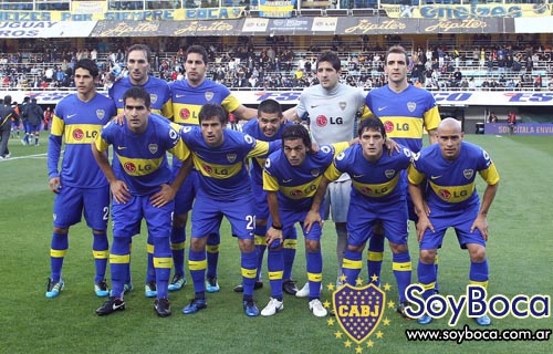 La formación titunar de Boca Juniors frente a San Martin de San Juan