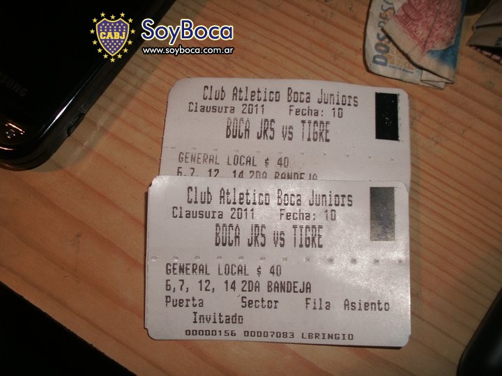 Boca vs TIgre, entradas falsas