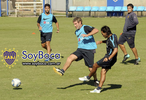 Palermo mojó en la practica...